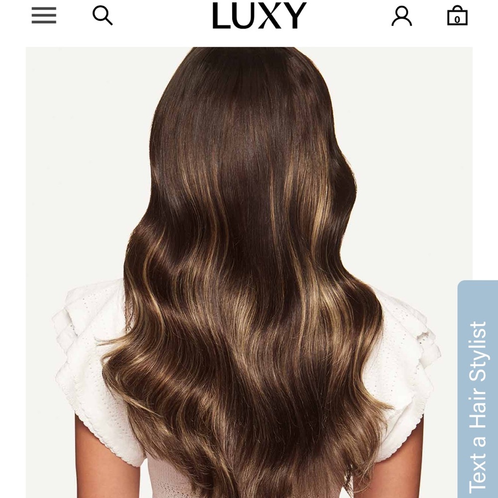 Lucy Halo Hair Extensions Dark Brown Balayage
